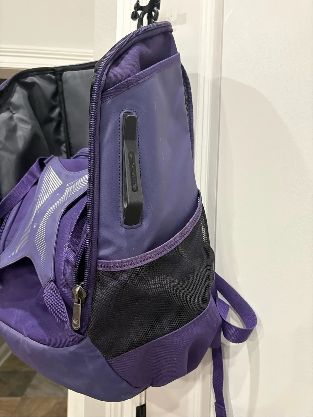 Easton Ghost NX fast pitch backpack in purple GUC 3 minor bottom wear spots
